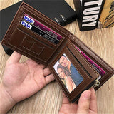 Personalized Engraved Photo Wallet Men's Short Purse Gift