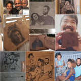 Personalized Engraved Photo Wallet Men's Short Purse Gift