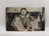 Engraved PU Leather Wallet Short Purse Photo Men Gift