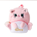 Personalized Winter Unicorn Children's Plush Backpack Embroidered Name