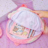 Personalized Winter Unicorn Children's Plush Backpack Embroidered Name