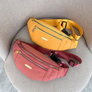 Waterproof Women's Nylon Crossbody Fanny Pack Waist Bag