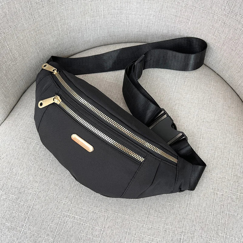 Waterproof Women's Nylon Crossbody Fanny Pack Waist Bag