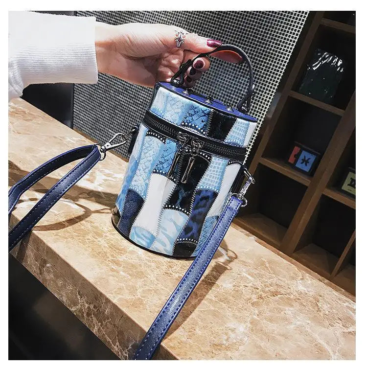 Riveted Chain Shoulder Bag Women's PU Leather Handbag