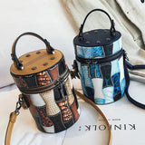 Riveted Chain Shoulder Bag Women's PU Leather Handbag
