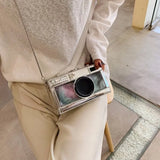 Vintage Camera Shape Clutch Shoulder Bag