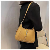 Personalized Lock Retro Messenger Bag Ladies Underarm Commuter Big Bag