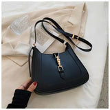 Personalized Lock Retro Messenger Bag Ladies Underarm Commuter Big Bag