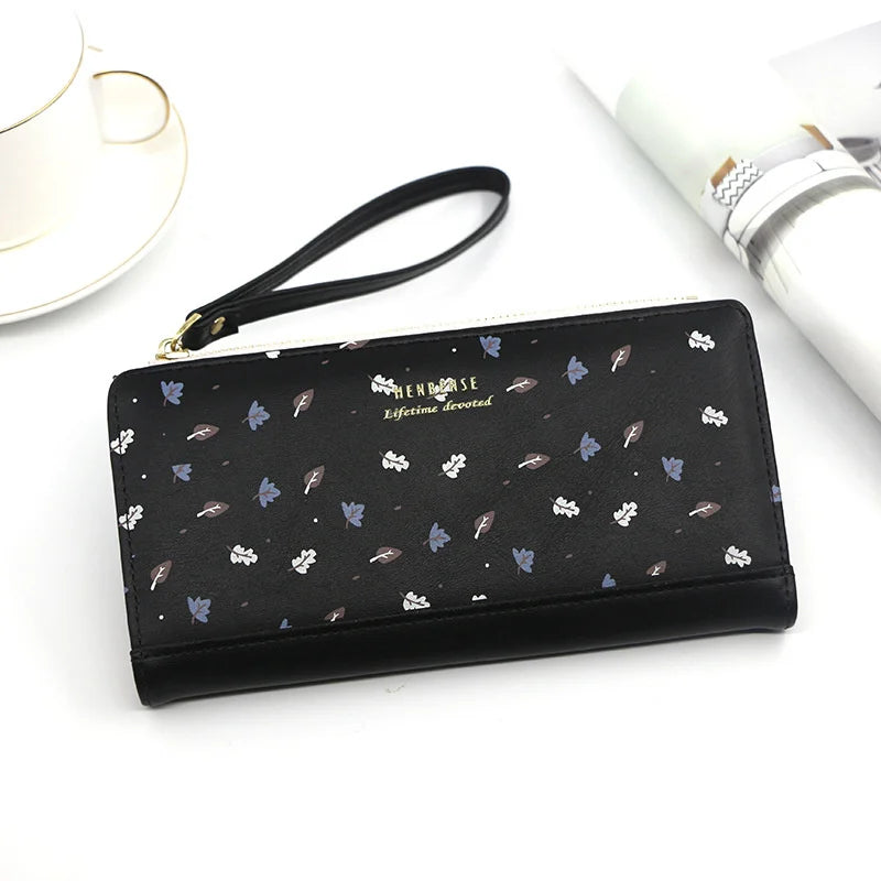 Women's Long Zipper Handbag Wallet Zero Wallet Card Bag