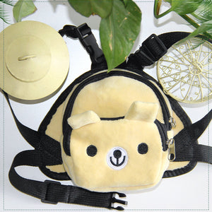 Dog Plush Backpack Portable Nylon Shoulder Bag