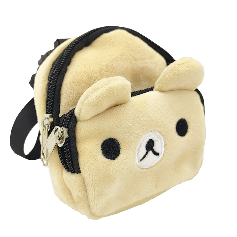 Dog Plush Backpack Portable Nylon Shoulder Bag