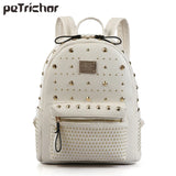Petrichor Rivet Women Backpack High Punk Backpack Female Multi-color