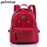 Petrichor Rivet Women Backpack High Punk Backpack Female Multi-color