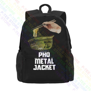 Pho Pho Metal Jacket Backpack Gym Large Capacity 3D Printing Clothes