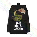 Pho Pho Metal Jacket Backpack Gym Large Capacity 3D Printing Clothes