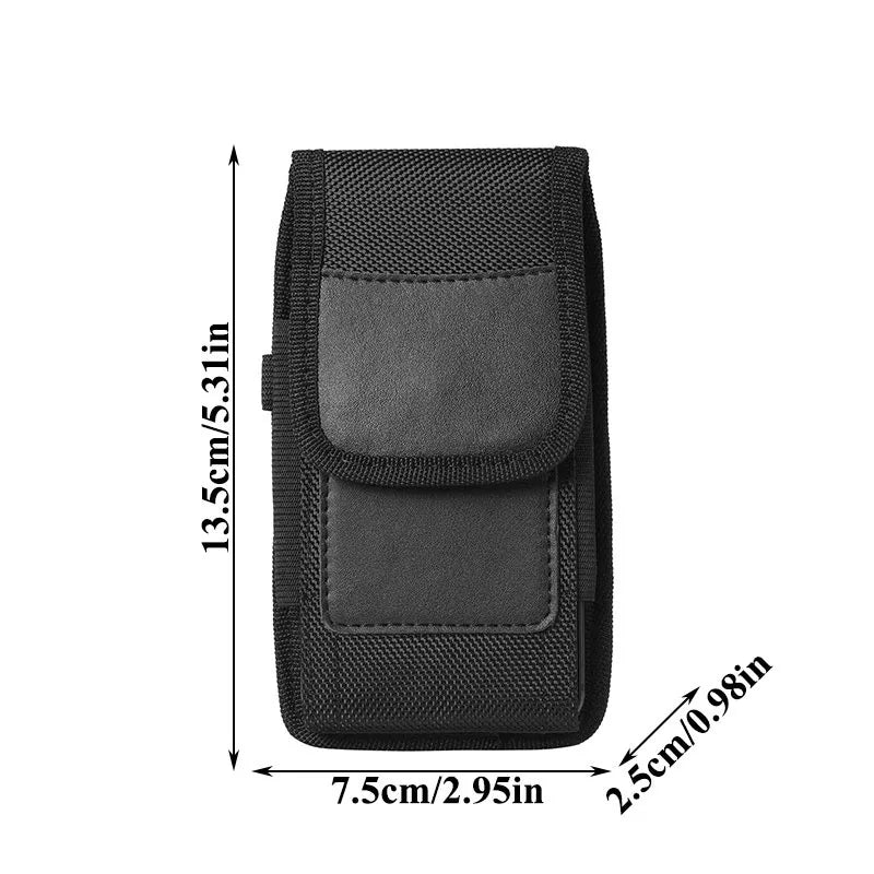 Hanging Waist Bag Fanny Pack Phone Pouch Nylon Belt Clip Storage Bag Pack Purse