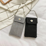 Rhinestone Women's Phone Bag Crossbody Shoulder Messenger Mini Purse