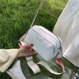 Small Shoulder Bag Women Party Wide Straps Solid Cross Body Bag