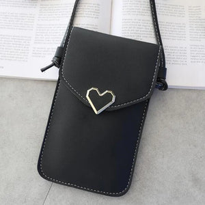 Transparent Touch Screen Phone Wallet Messenger Bag