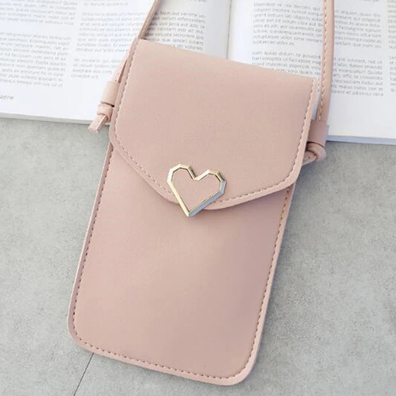 Transparent Touch Screen Phone Wallet Women Messenger Bag