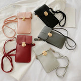Clear Touch Screen Phone Wallet Mini Shoulder Bag