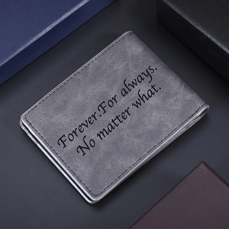 Personalized Photo Wallet Men Multifunction Short Small Bifold