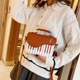 Fashion Piano Shoulder Bag Women Crossbody Top-handle Totes Sling Bag