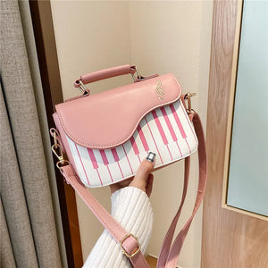 Piano Shoulder Bag Fashion Handbags Women Crossbody Square Top-handle Sling Bag
