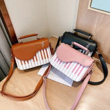 Piano Shoulder Bag Fashion Handbags Women Crossbody Square Top-handle Sling Bag