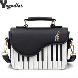 Piano Shoulder Bag Women Crossbody Square Top-handle