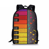 Piano Music Note Print Women Backpack School Shoulder Bag Bagpack mochila