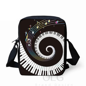 Piano Music Note Women Mini Crossbody Bag Handbags