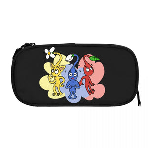 Pikmin Characters Pen Box Student School Anime Zipper Pen Bag