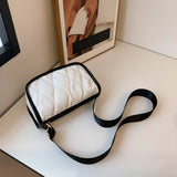 Leather Women's Shoulder Bag Wide Strap Crossbody Bag Handbag