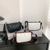 Leather Women's Shoulder Bag Wide Strap Crossbody Bag Handbag