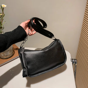 Leather Women's Shoulder Bag Chain Crossbody Handbag
