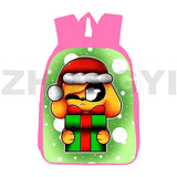 Anime Mikecrack Backpack 3D Cartoon Merry Christmas Game School Bag