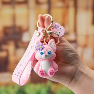 Pink Backpack Key Case Pendant Key Pendant Doll Couple Bag Keychain