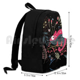 Pink Chameleon Flowers Outdoor Hiking Backpack