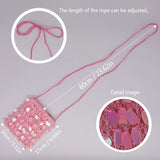 Pink Girl Sequins Beaded Shoulder Messenger Bag
