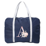 Pink Flower Series Print Travel Bags Foldable Large Capacity Bag Luggage