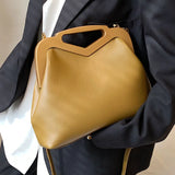 Pink Green Shoulder Bags Handle Women Handbags Retro Leather Bag