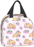 Pink Guinea Pig and Strawberry Insulated Lunch Box