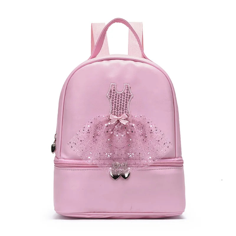 Pink Lace Girl Ballet Dance Bag for Kids Ballerina Bag
