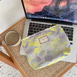 Pink Leopard Print Women's Cosmetic Bag Retro Flower Ladies Small Clutch