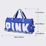 Pink Travel Duffels Crossbody Bag for Sports