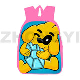 Pink Mikecrack Backpack Anime Los Compas Game Bag Schoolbag Cartoon