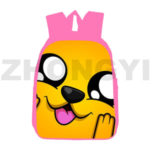 Pink Mikecrack Backpack Anime Los Compas Game Bag Schoolbag Cartoon