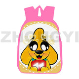 Pink Mikecrack Backpack Anime Los Compas Game Bag Schoolbag Cartoon