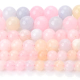 Pink Morganite Chalcedony Stone Bead Round Spacer Beads 6/8/10mm